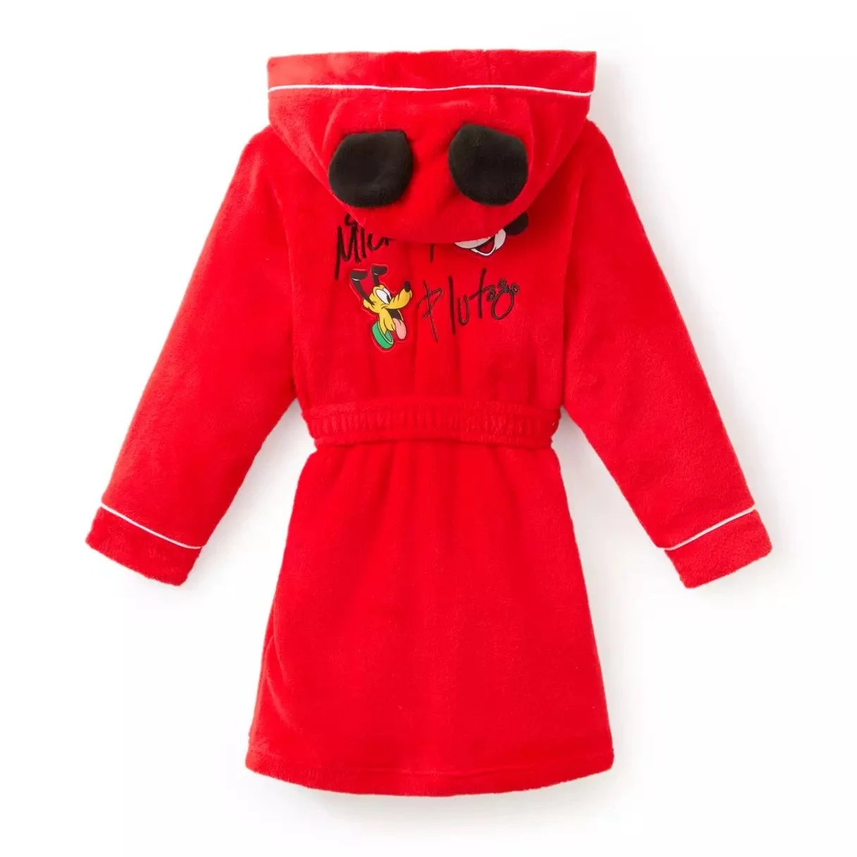 Kids Mickey &amp; Pluto Hooded Robe