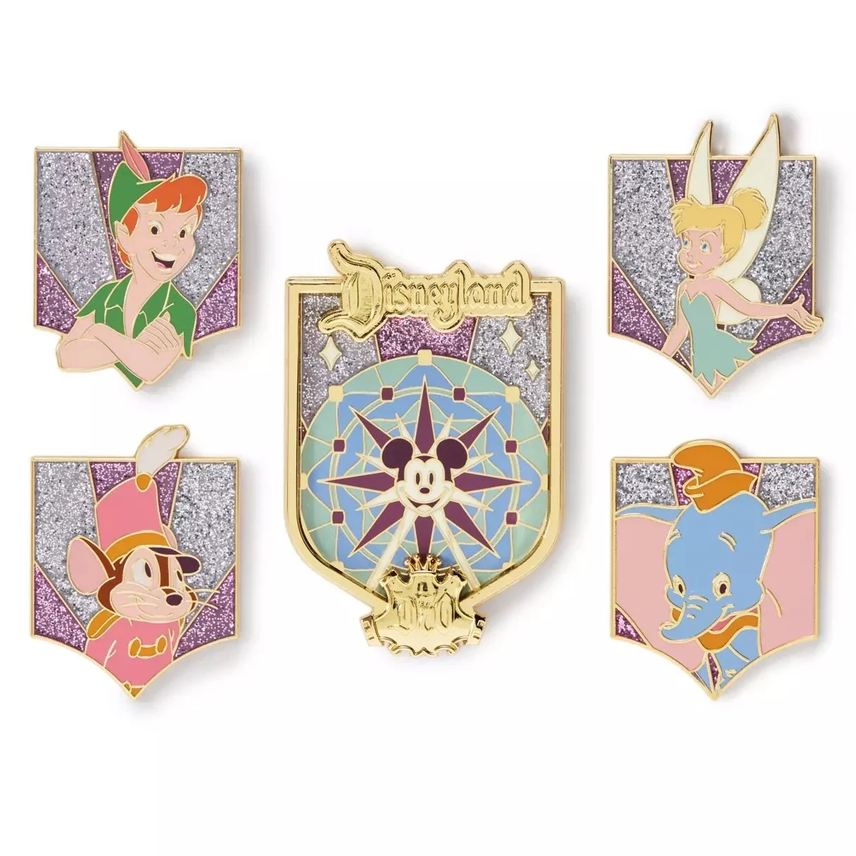 Disneyland 70th Anniversary Vault Collection Pin Set 4