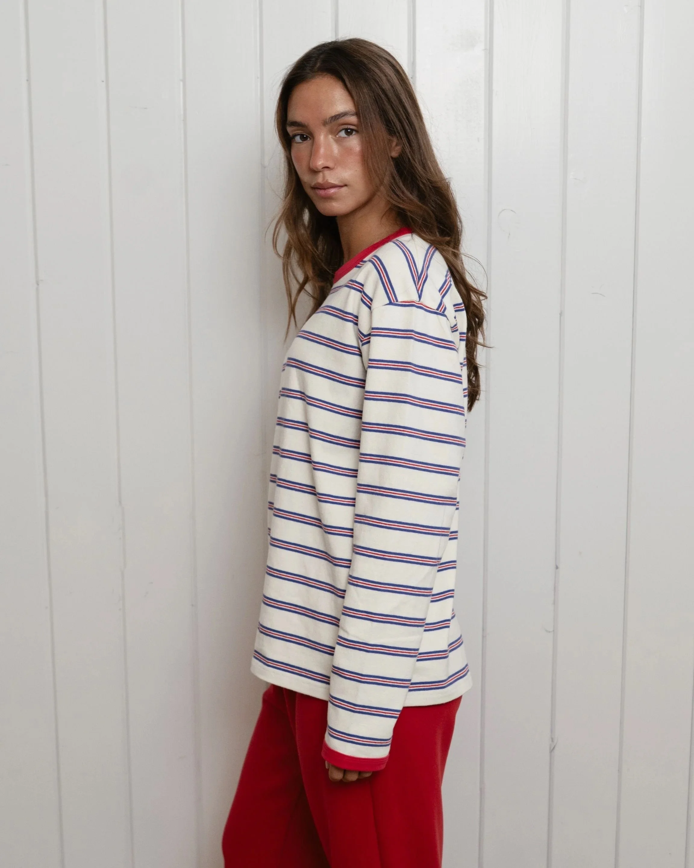 Long Sleeve Shirt - Anchor Stripe