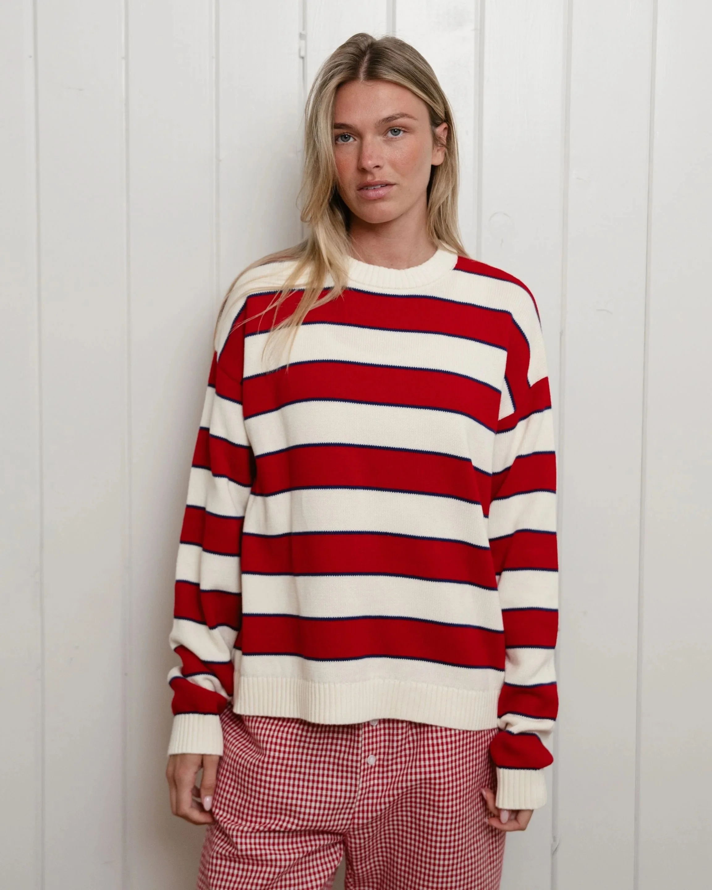 Cotton Sweater - Lighthouse Stripe