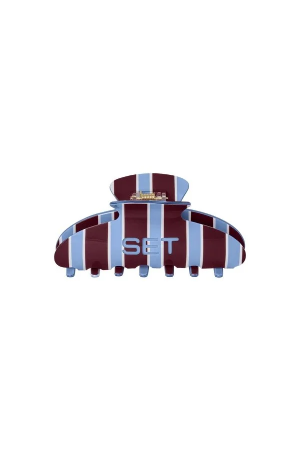 SET Stripe Claw Clip