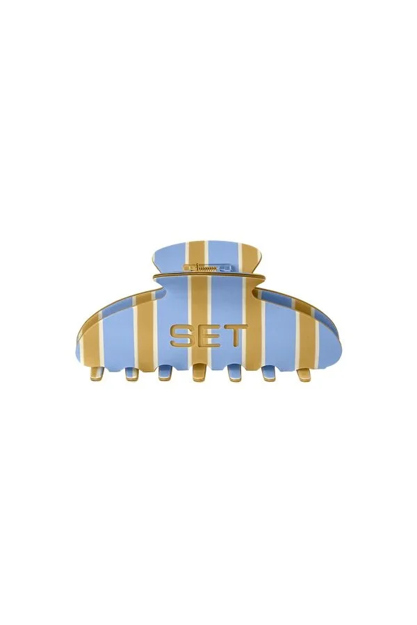 SET Stripe Claw Clip