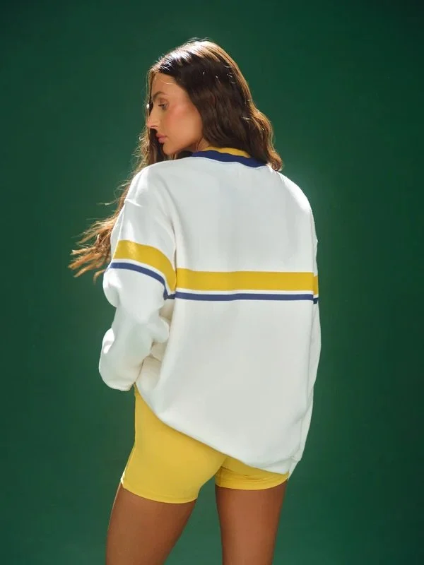 Midweight Sweats Staple SET Striped Layer Crewneck