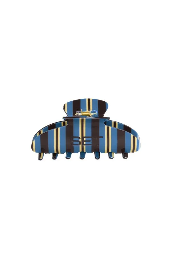 SET Stripe Claw Clip