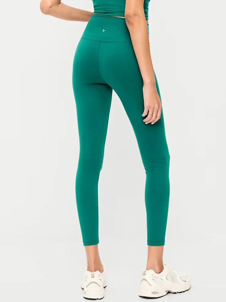High-Waisted PowerChill 7/8 Cotton Leggings