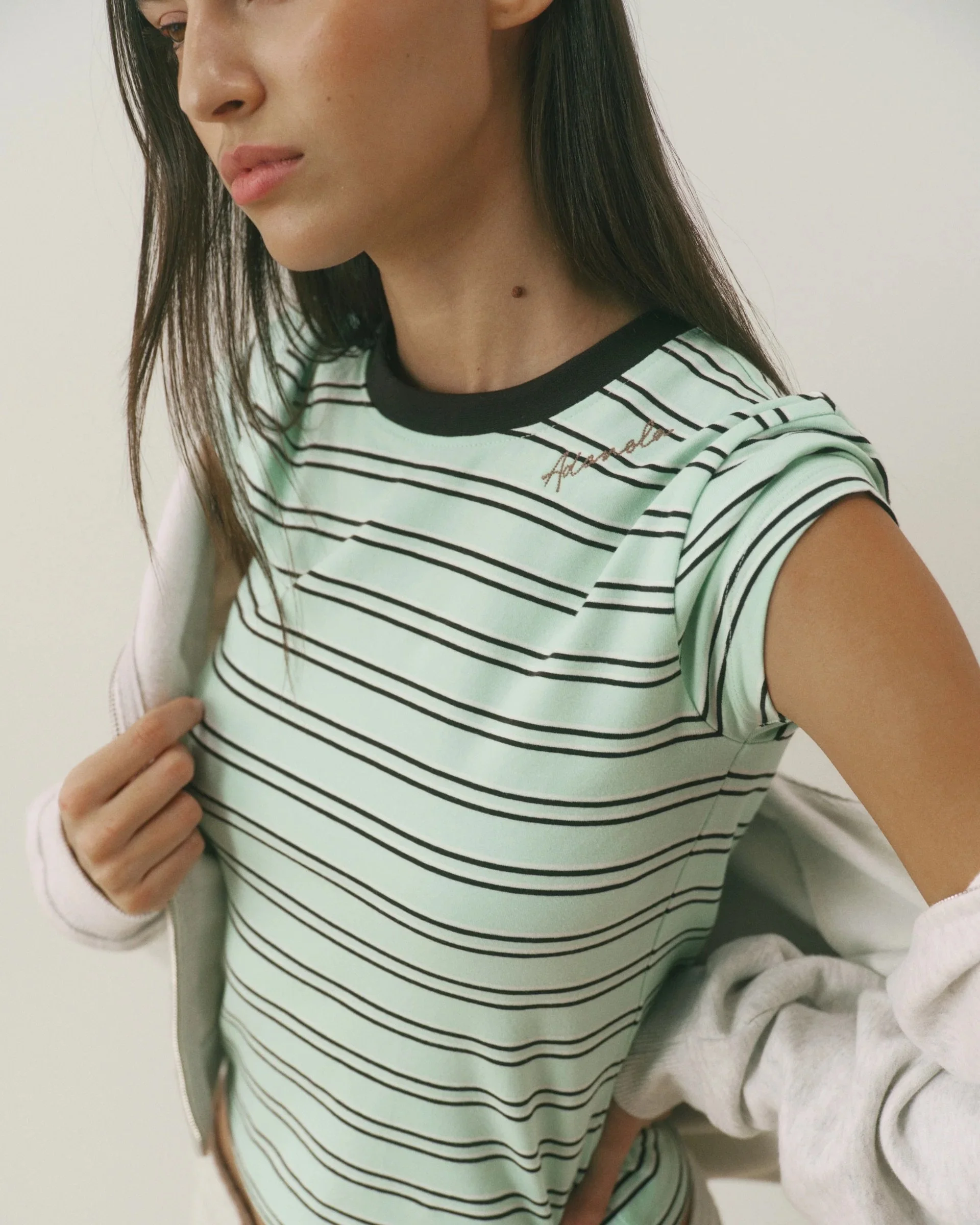 Signature Stitch Stripe Baby Tee