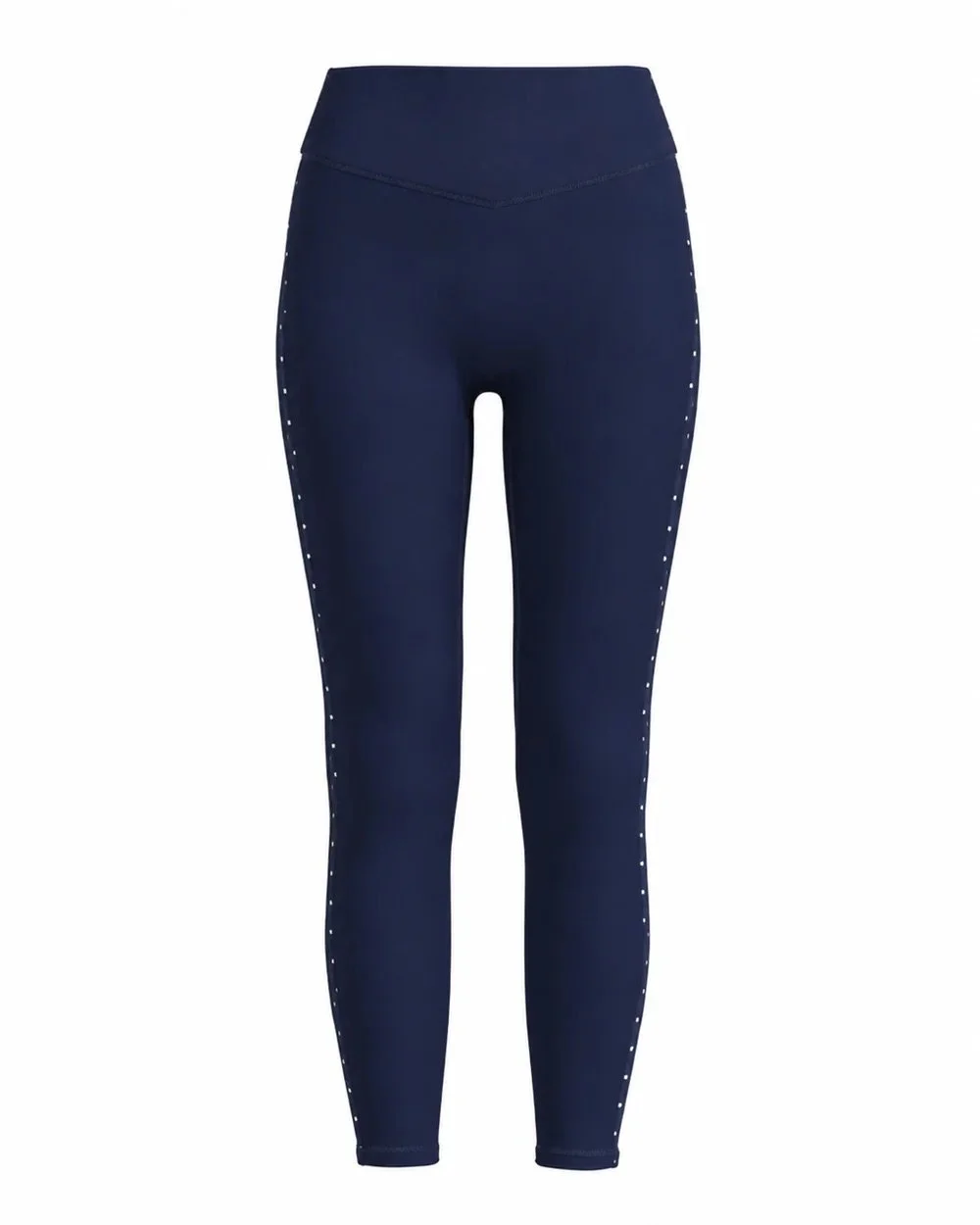 Single Stripe Bridge Pant‍ - Navy &amp; White Polka Dots