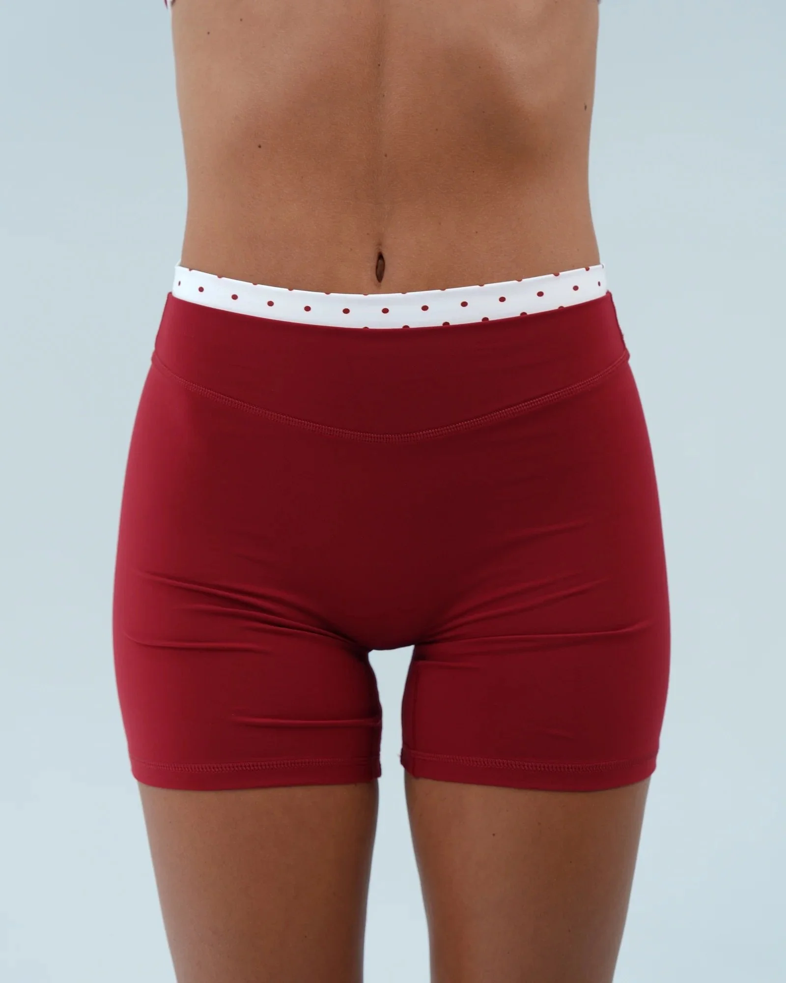 Layered Sculpt Short - Kiss &amp; White Polka Dots