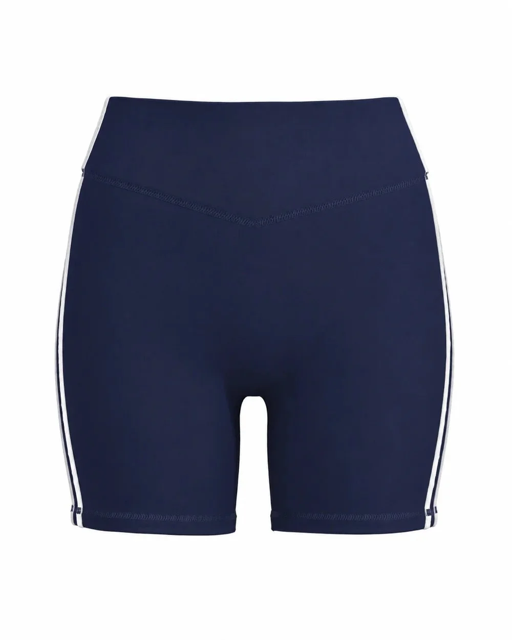 Sporty Stripe Bridge Short - Navy &amp; White