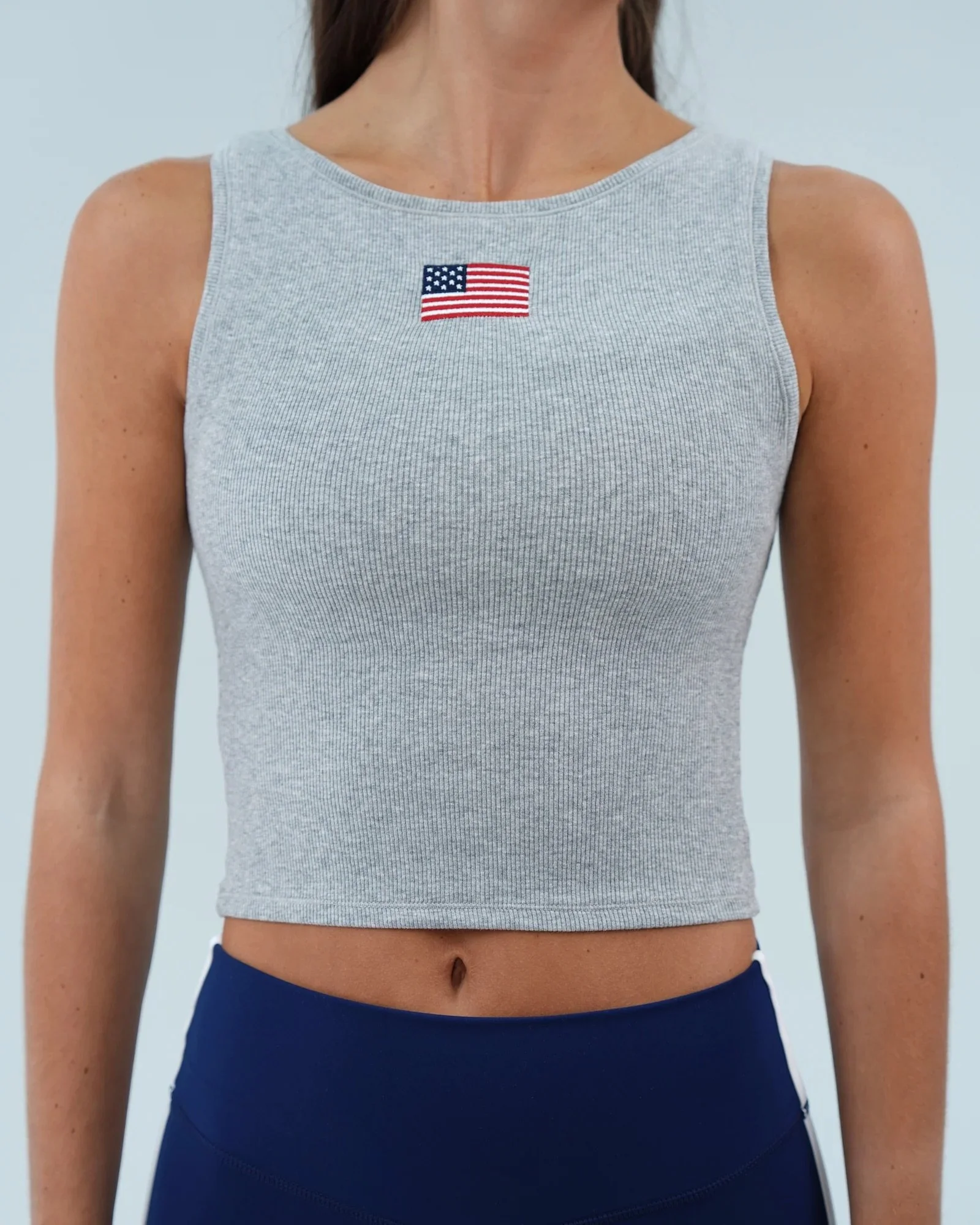 Cotton Americana Tank - Dark Heathered Gray