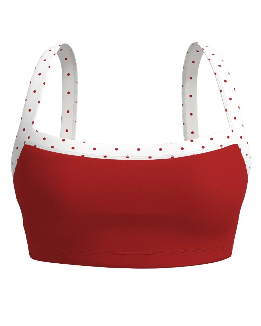 Basic Contrast Bra - Kiss &amp; White Polka Dots