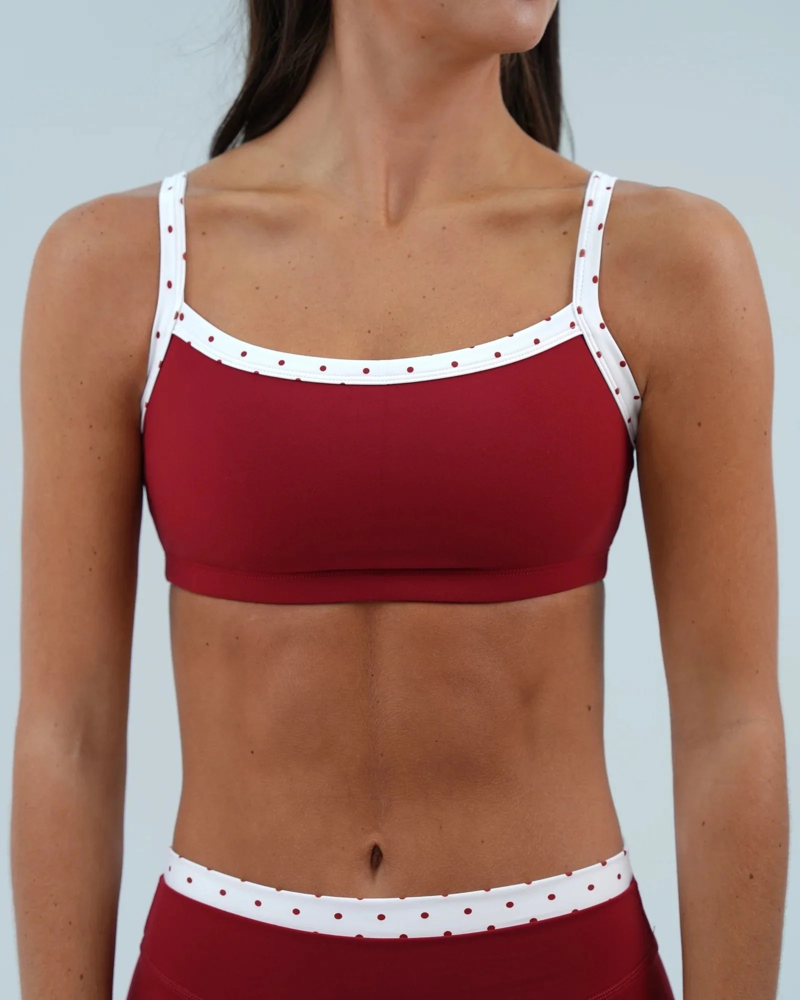 Basic Contrast Bra - Kiss &amp; White Polka Dots