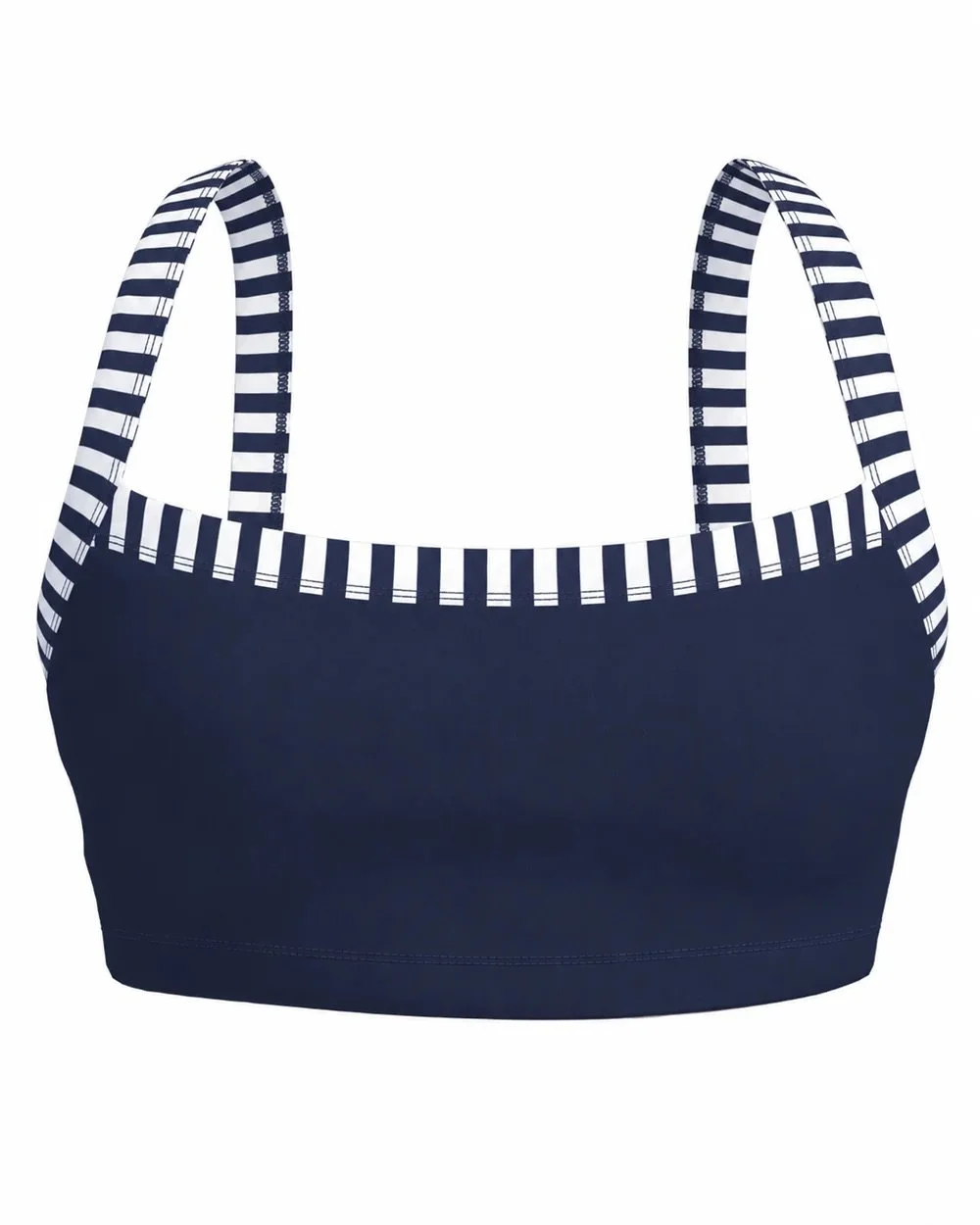 Basic Contrast Bra - Navy &amp; Stripes
