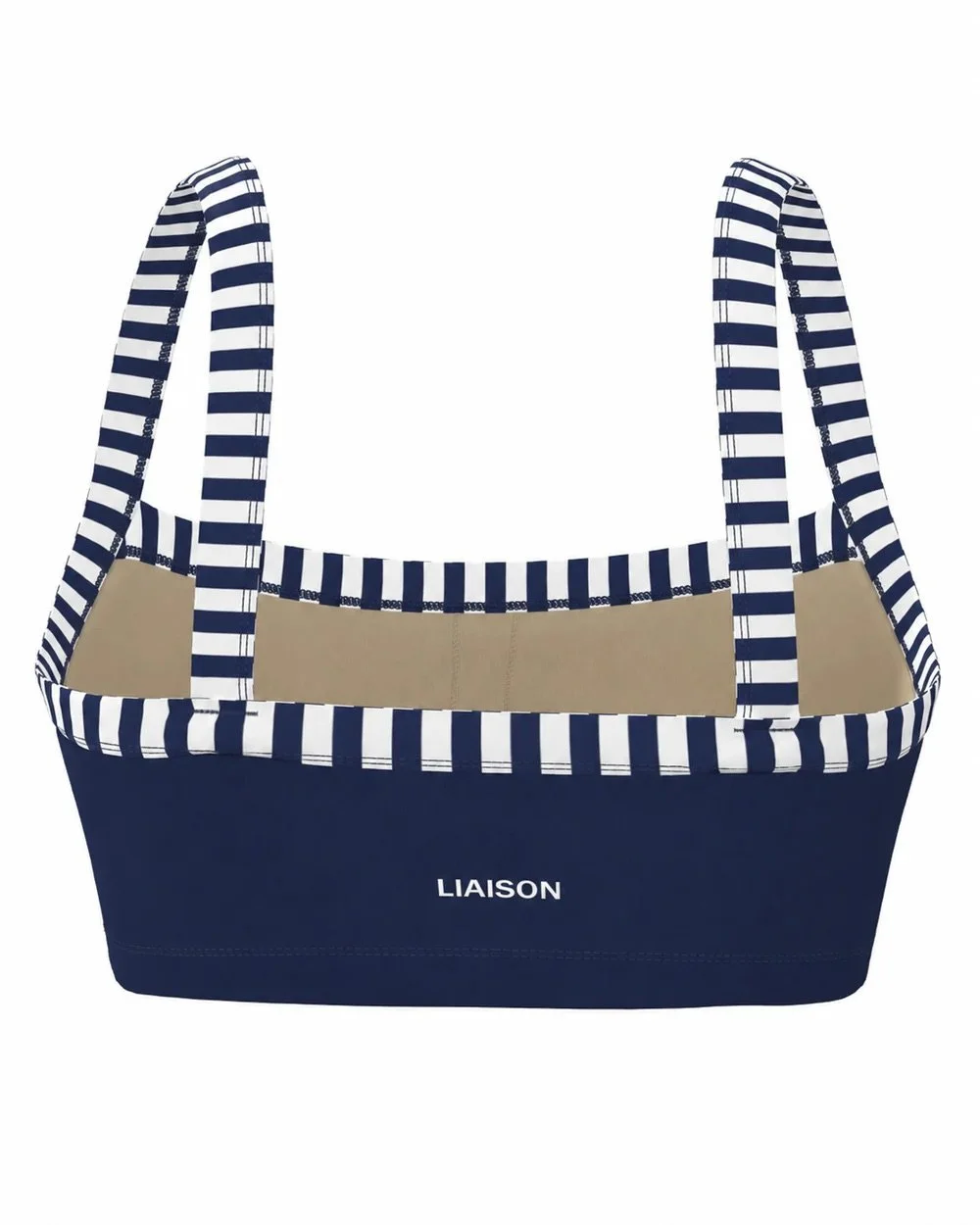 Basic Contrast Bra - Navy &amp; Stripes