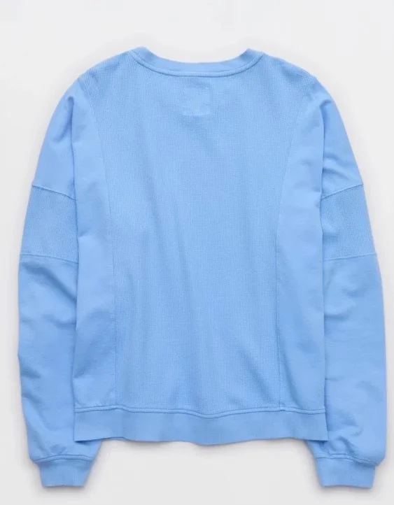Aerie Unwind Waffle Long Sleeve T-Shirt