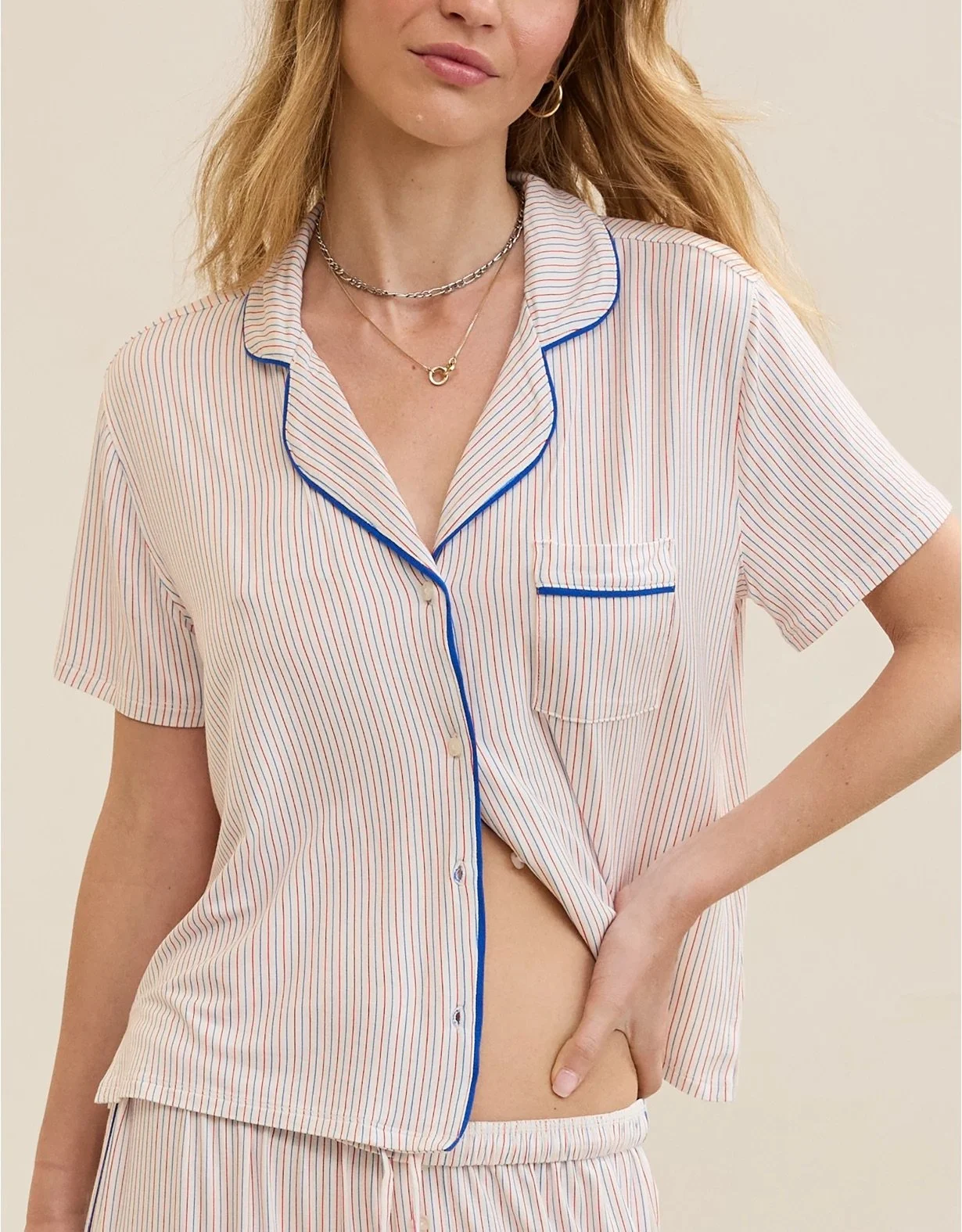 Aerie Real Soft Short Sleeve Pajama Shirt