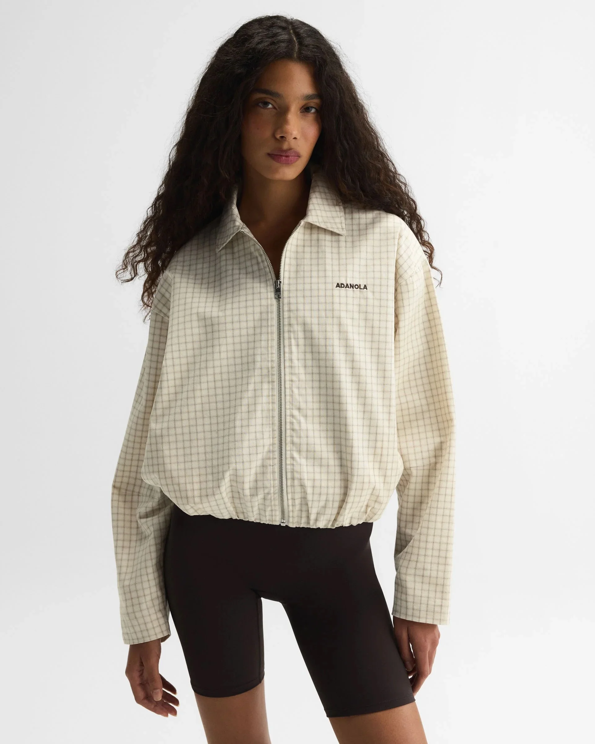 Checked Collared Jacket