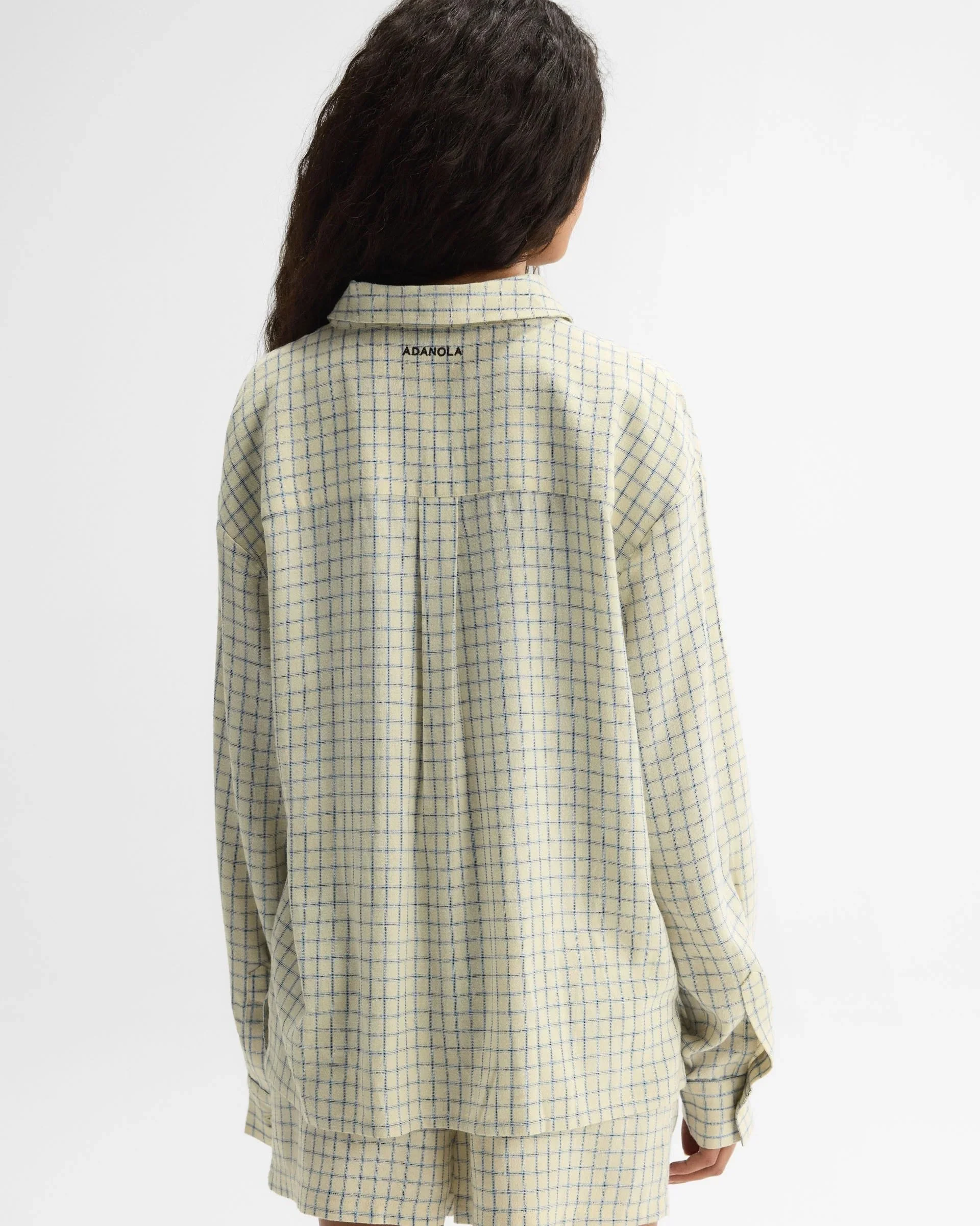 Checked Linen Blend Shirt