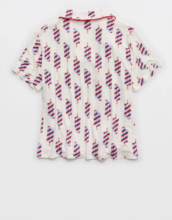 Aerie Real Soft Short Sleeve Pajama Shirt