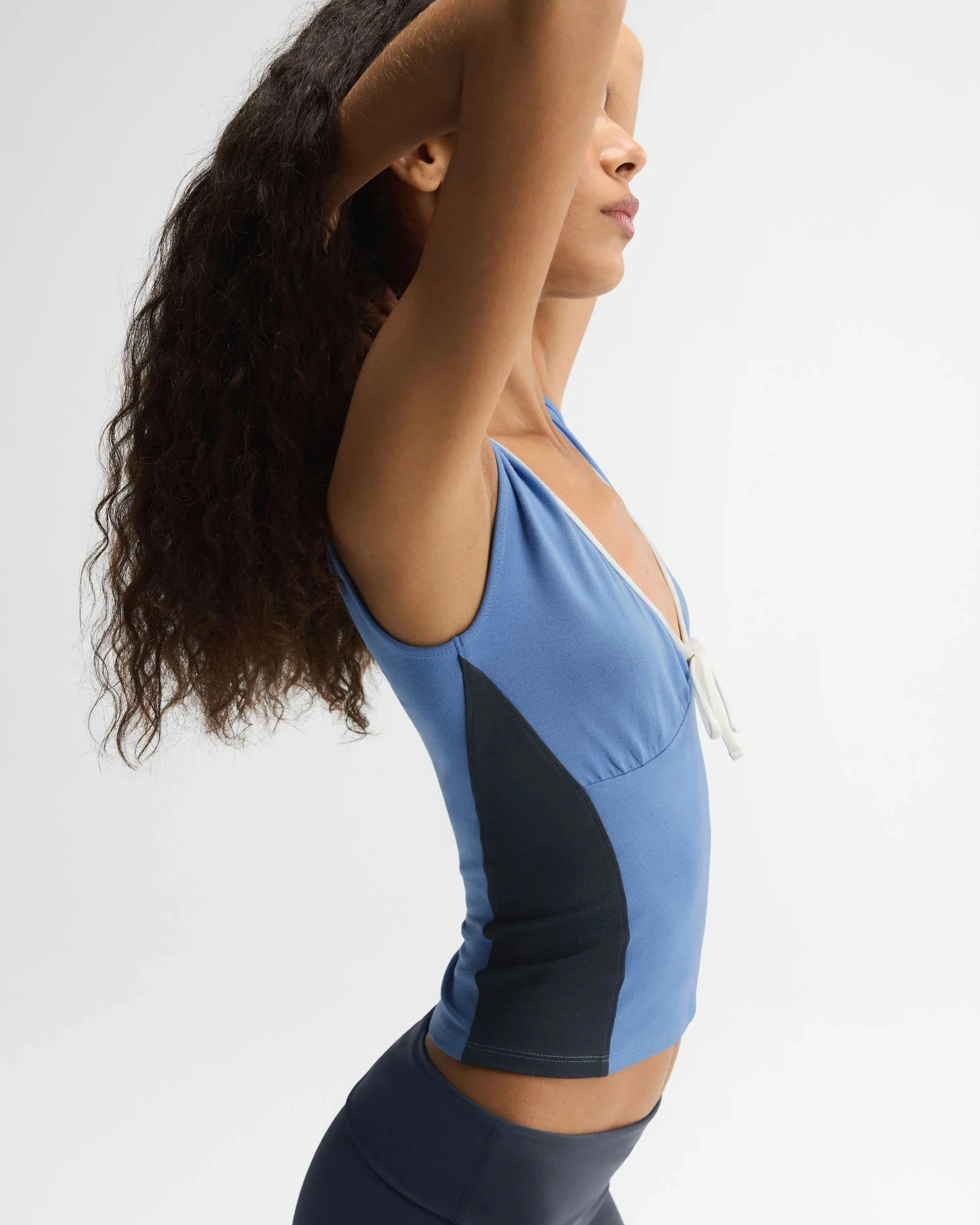 Modal Soft V-Neck Detail Top