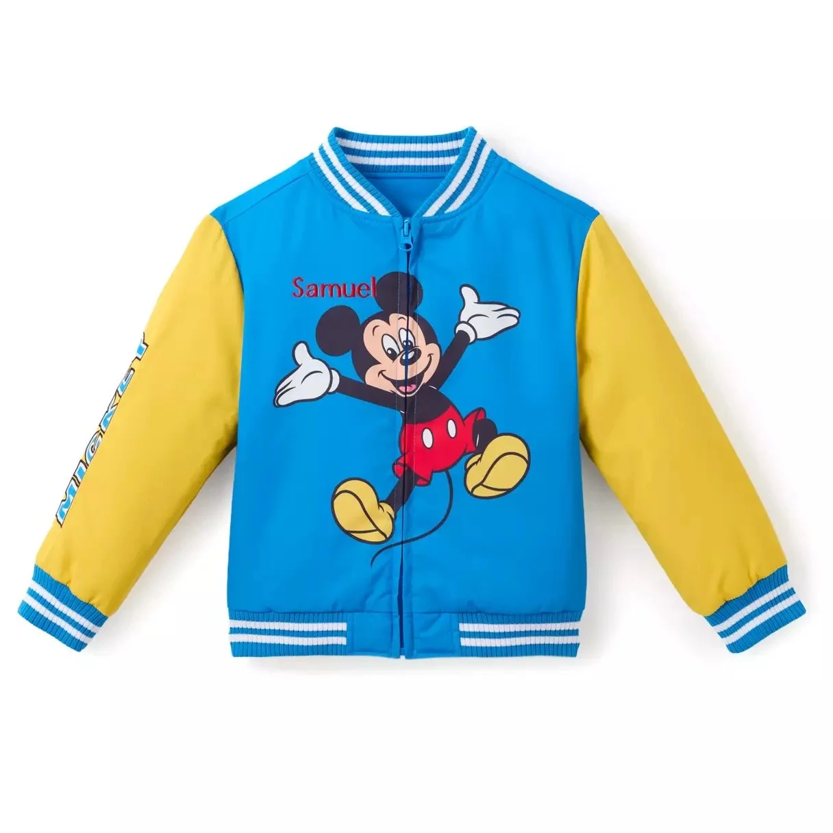 Kids Mickey Back to Front Varsity Jacket