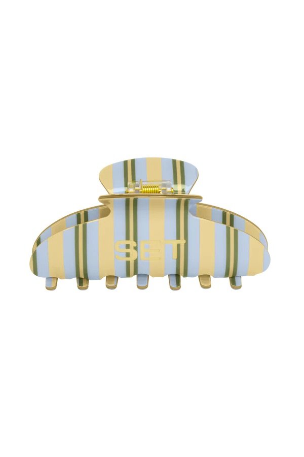SET Stripe Claw Clip