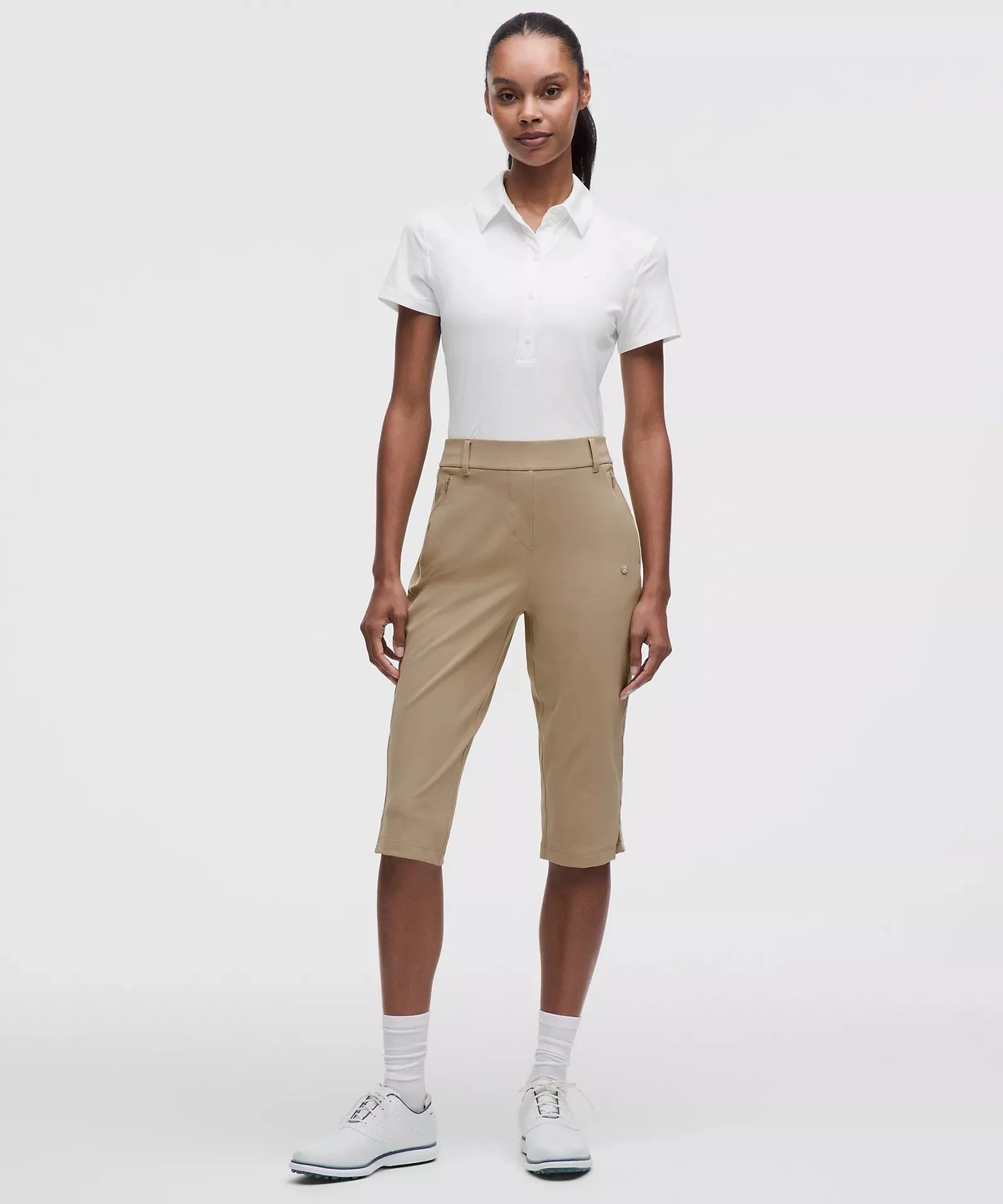 High-Rise Golf Pull-On Cropped Pant 16"