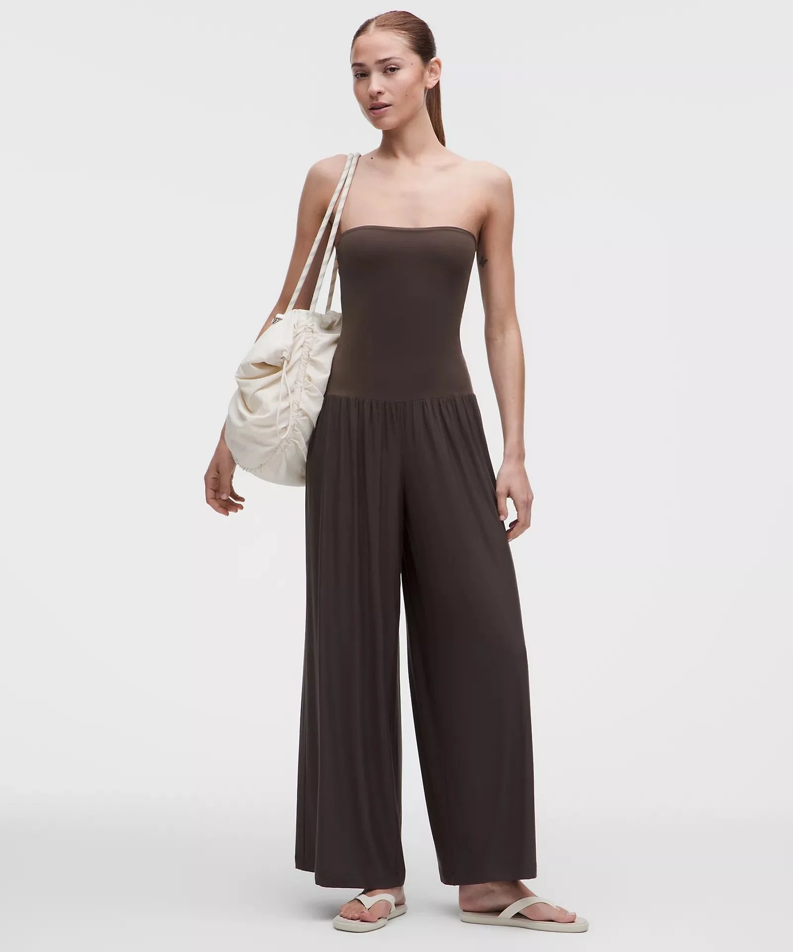 2-in-1 Wide-Leg Jumpsuit