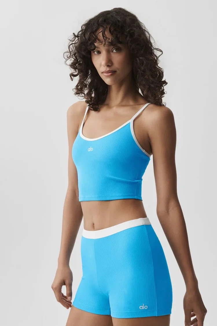 Goddess Ribbed First Pick Bra Tank