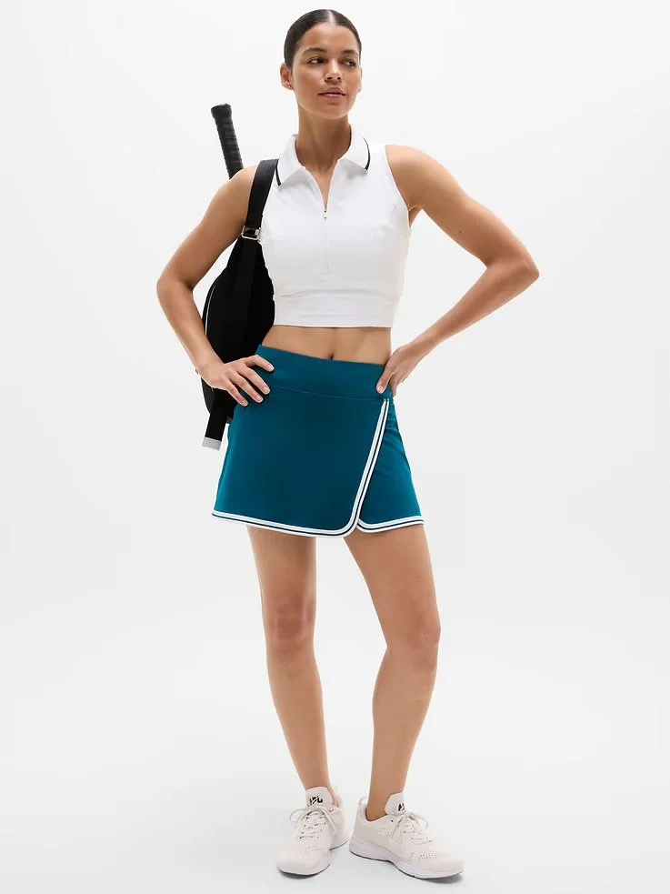 Crosscourt High Rise Tipped 14" Skort