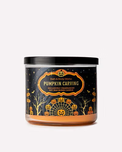 Pumpkin Carving 3-Wick Candle