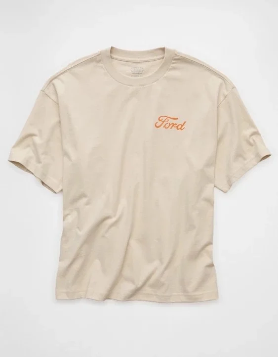 AE Boxy Fit Ford Halloween Graphic T-Shirt