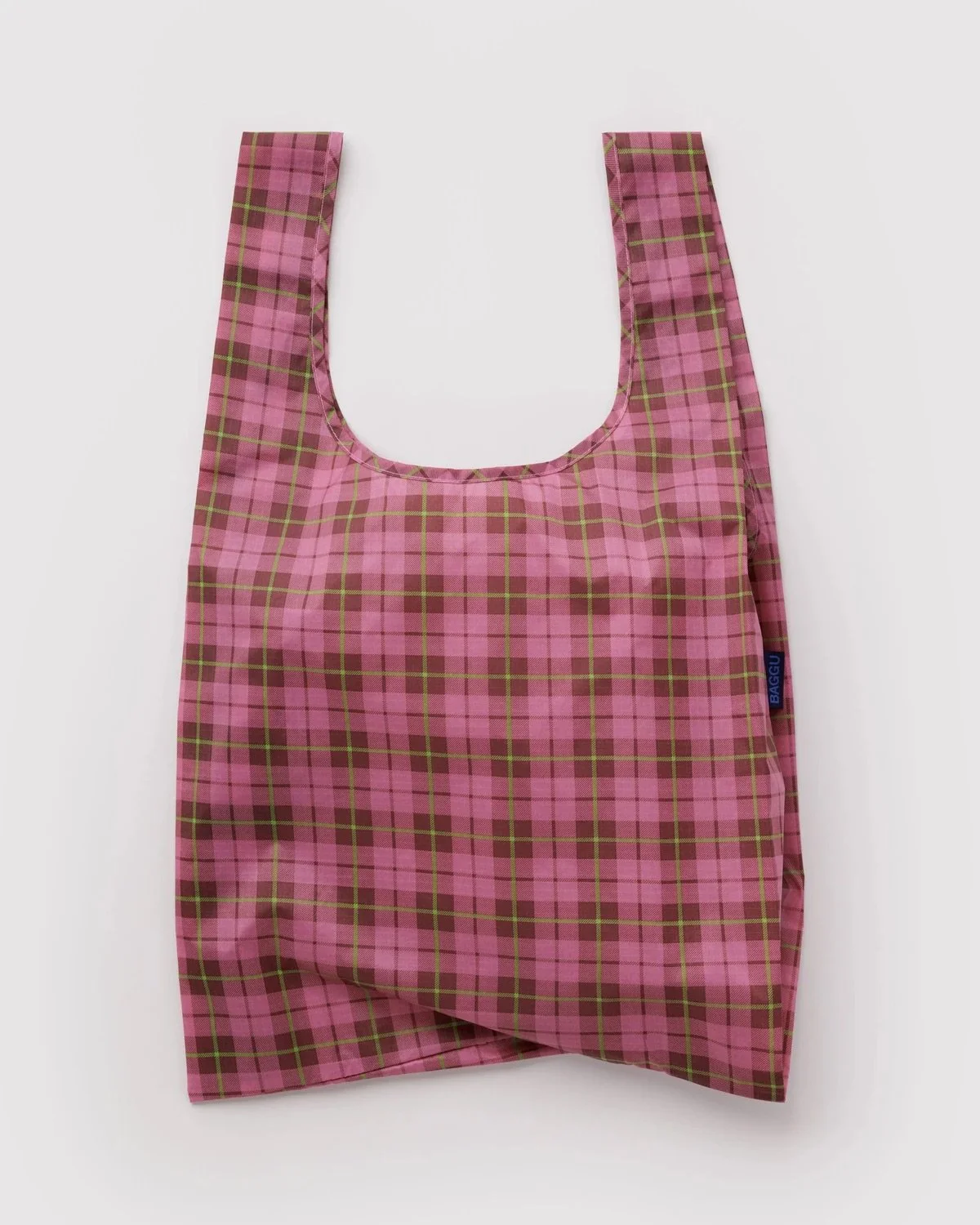 Standard Baggu - Azalea Pink Tartan