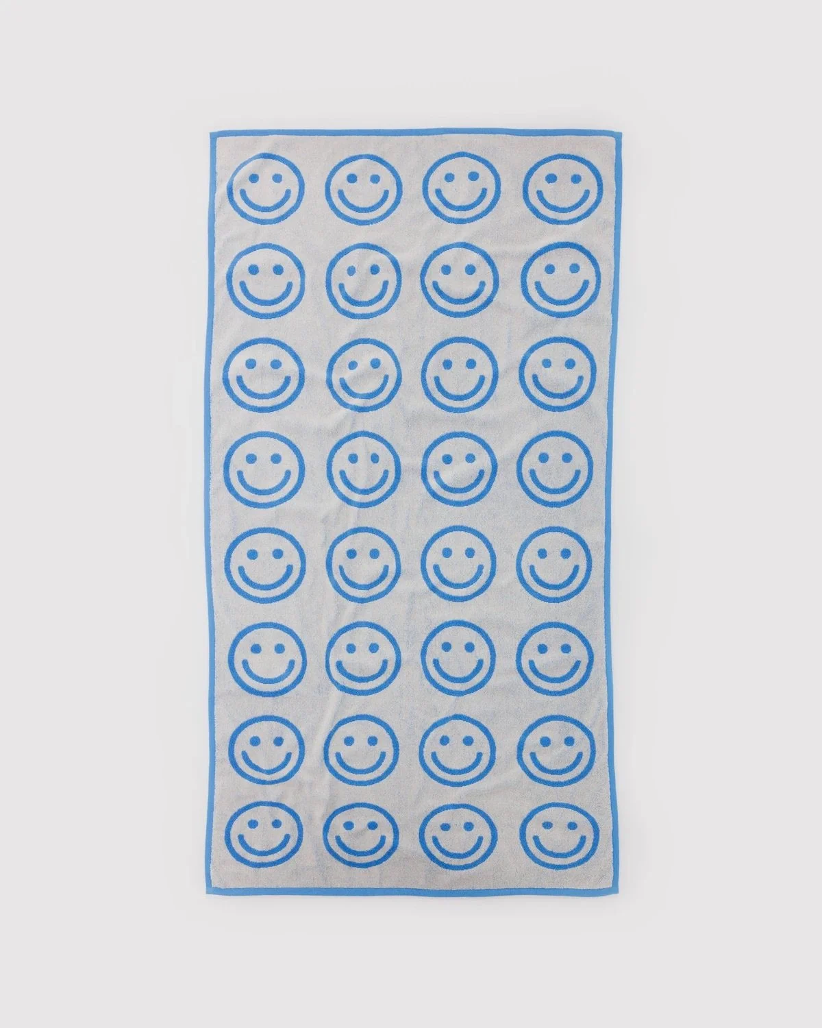 Bath Towel - Sky Blue Happy