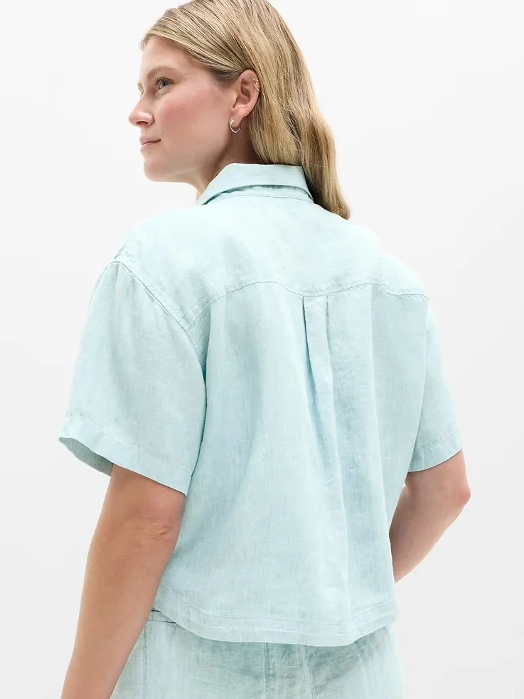 Retreat Linen Short Sleeve Shirt