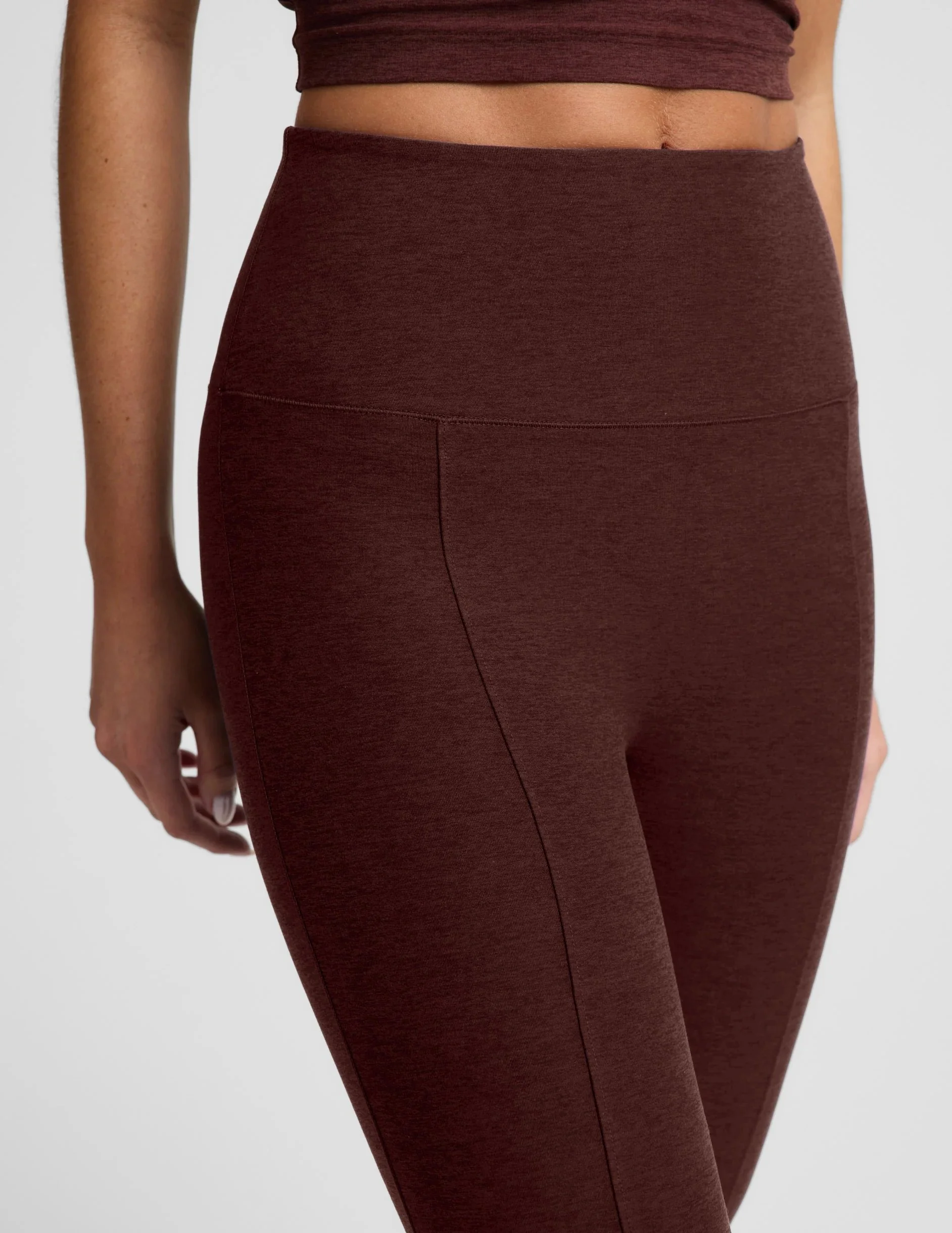Spacedye Pintuck Kick Flare High Waisted Pant