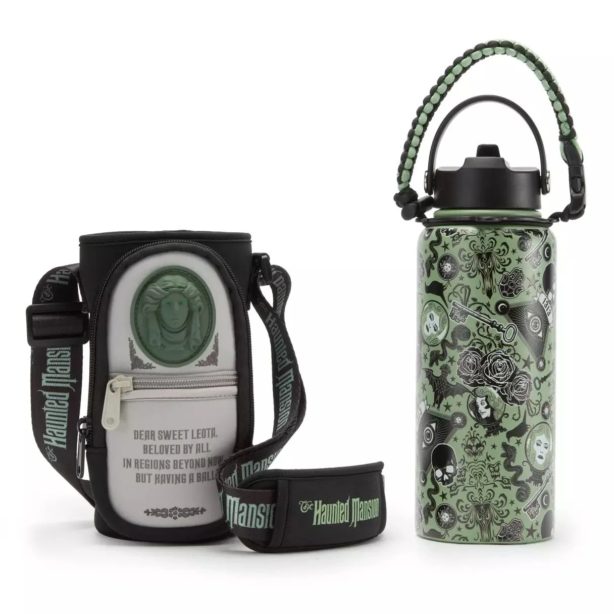 Madame Leota Water Bottle &amp; Carrier
