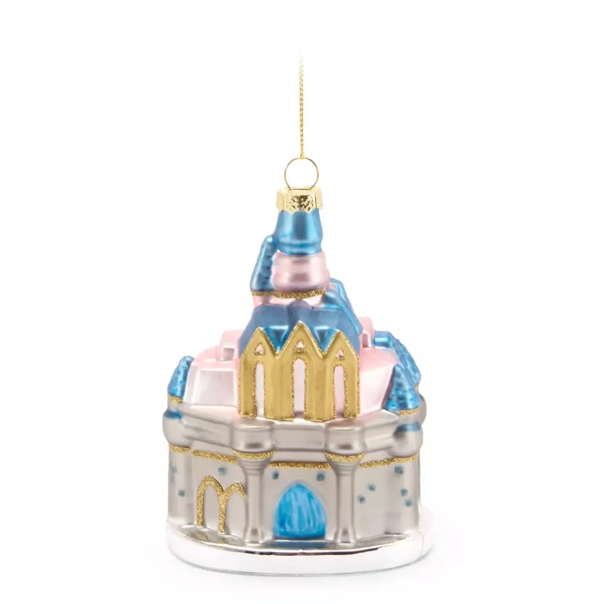 Cinderella Castle Glass Ornament