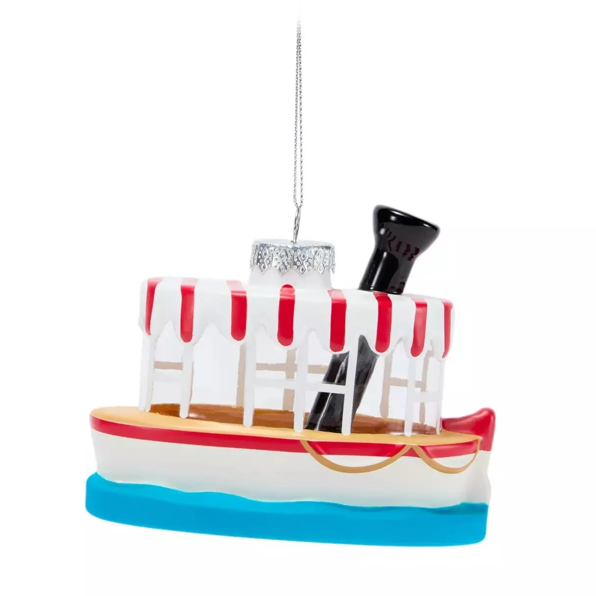 Jungle Cruise Boat Glass Ornament