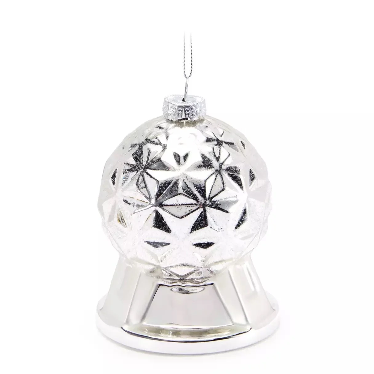 Spaceship Earth Glass Ornament