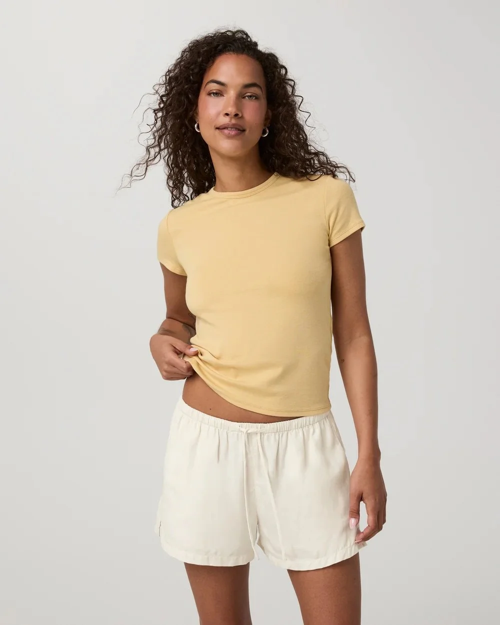 Everyday Cotton Stretch Fitted Tee