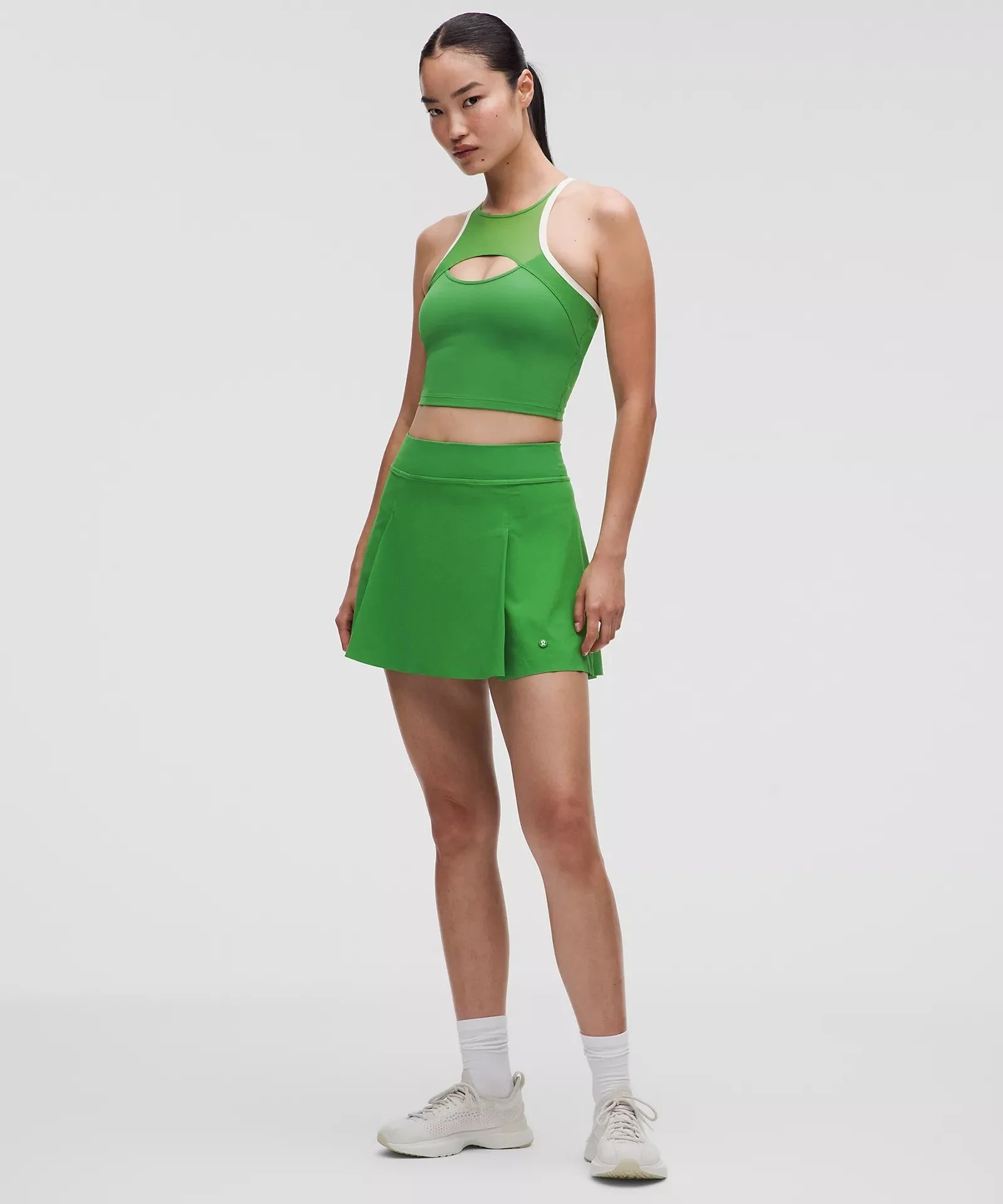 A-Line Side-Pleat Tennis Skirt