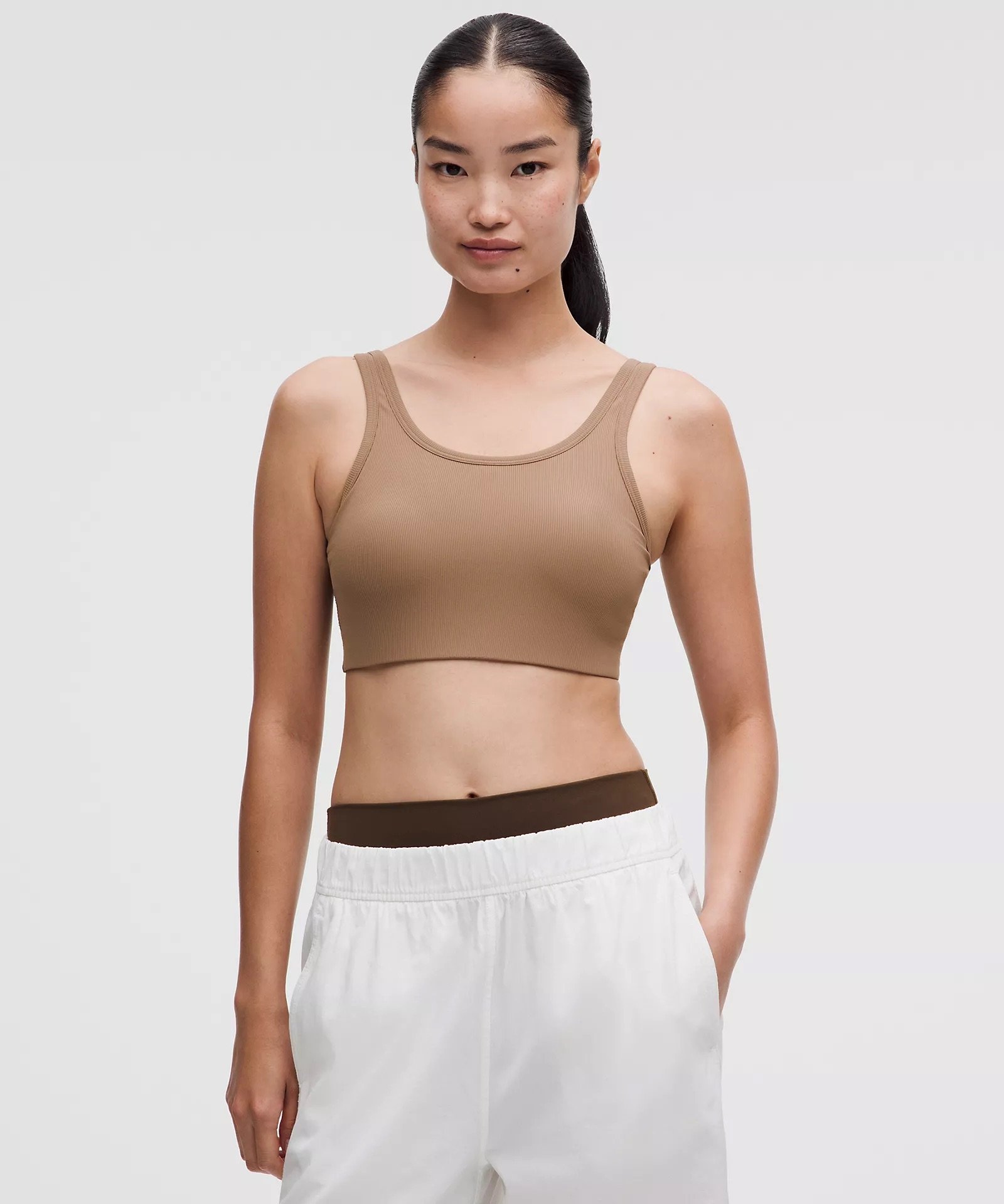 Nulu Ribbed Scoop-Neck Bra