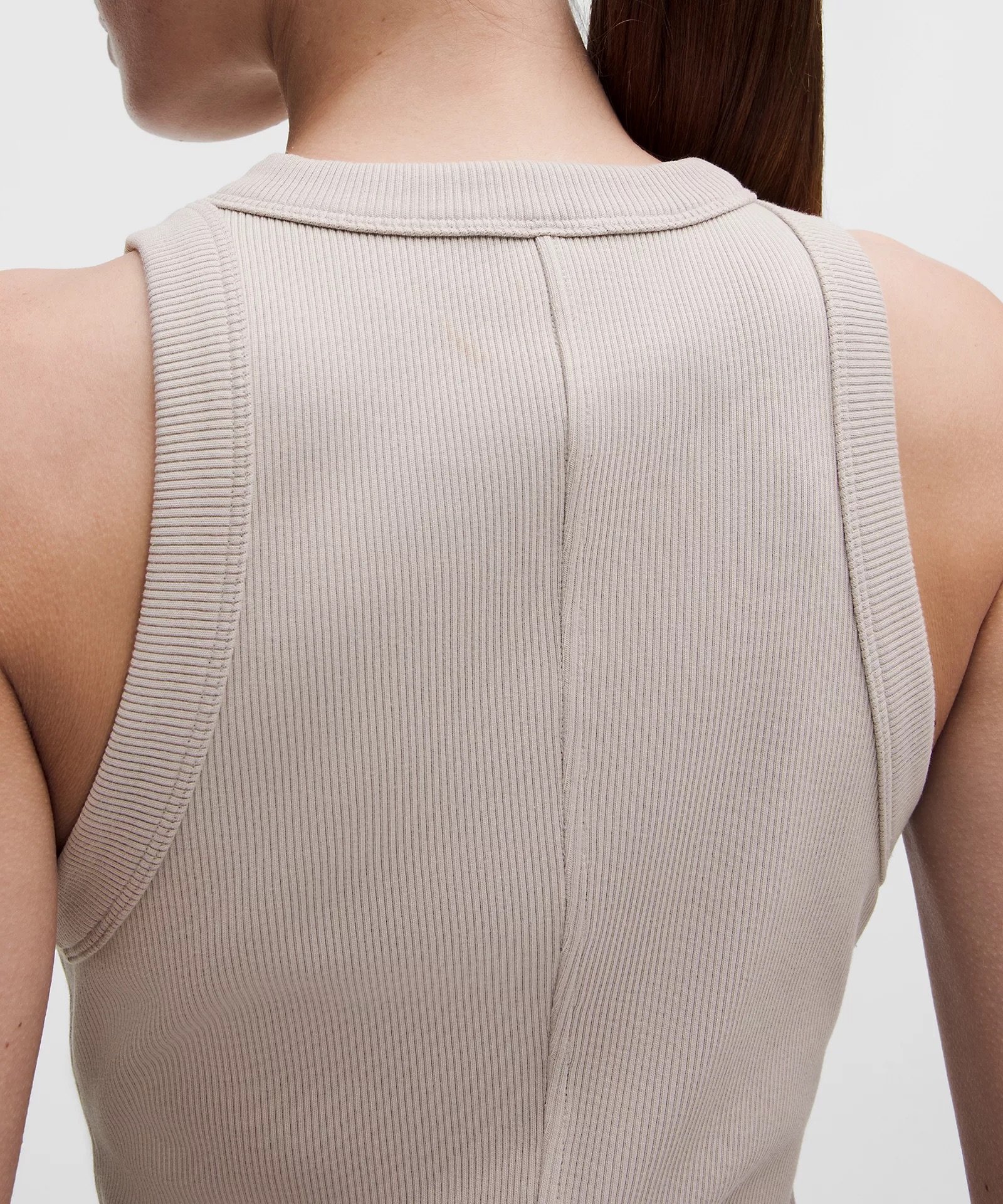 Ribbed Heavyweight Cotton Mini Dress