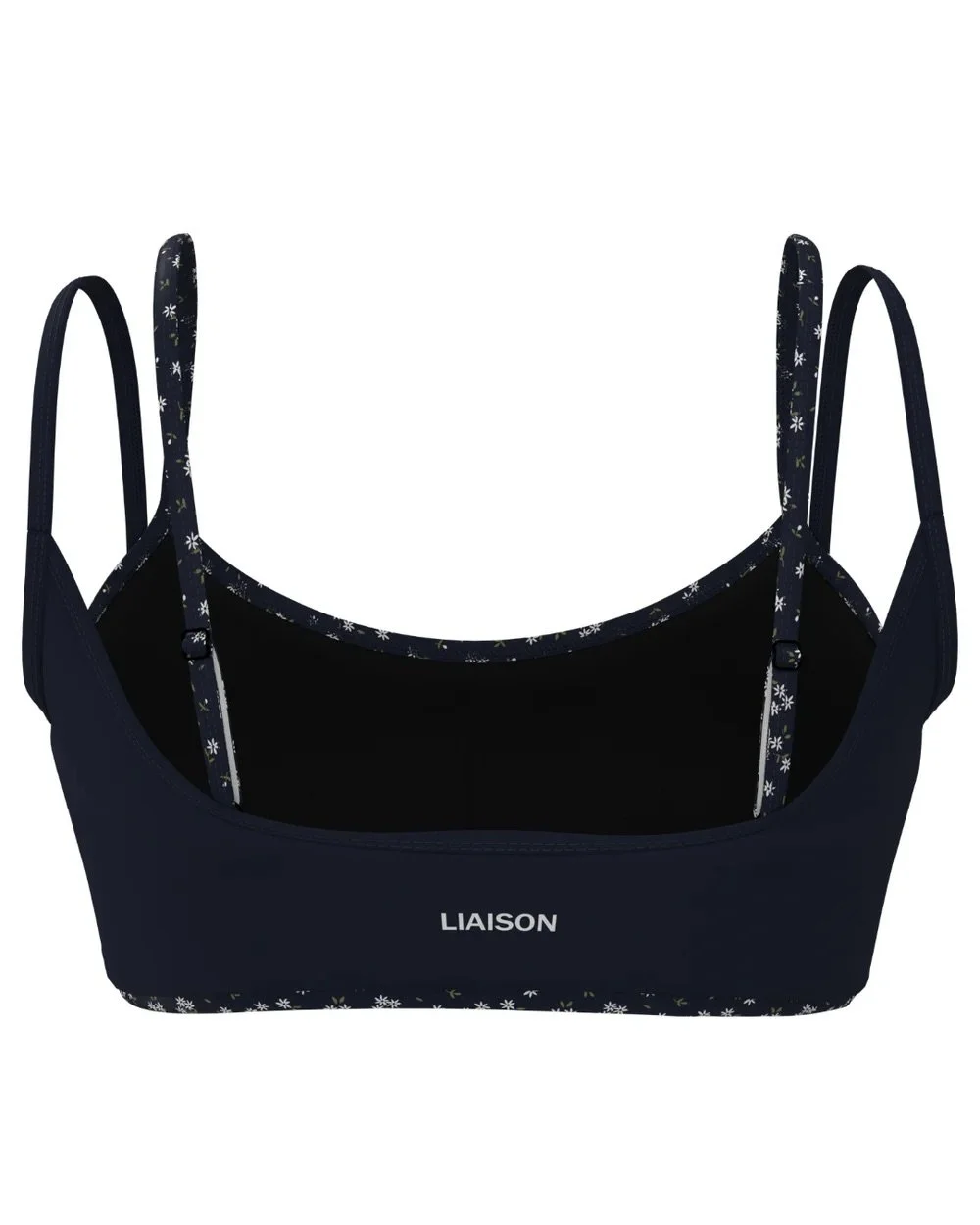 Double Layer Scoop Bra - Cypress &amp; Flowers