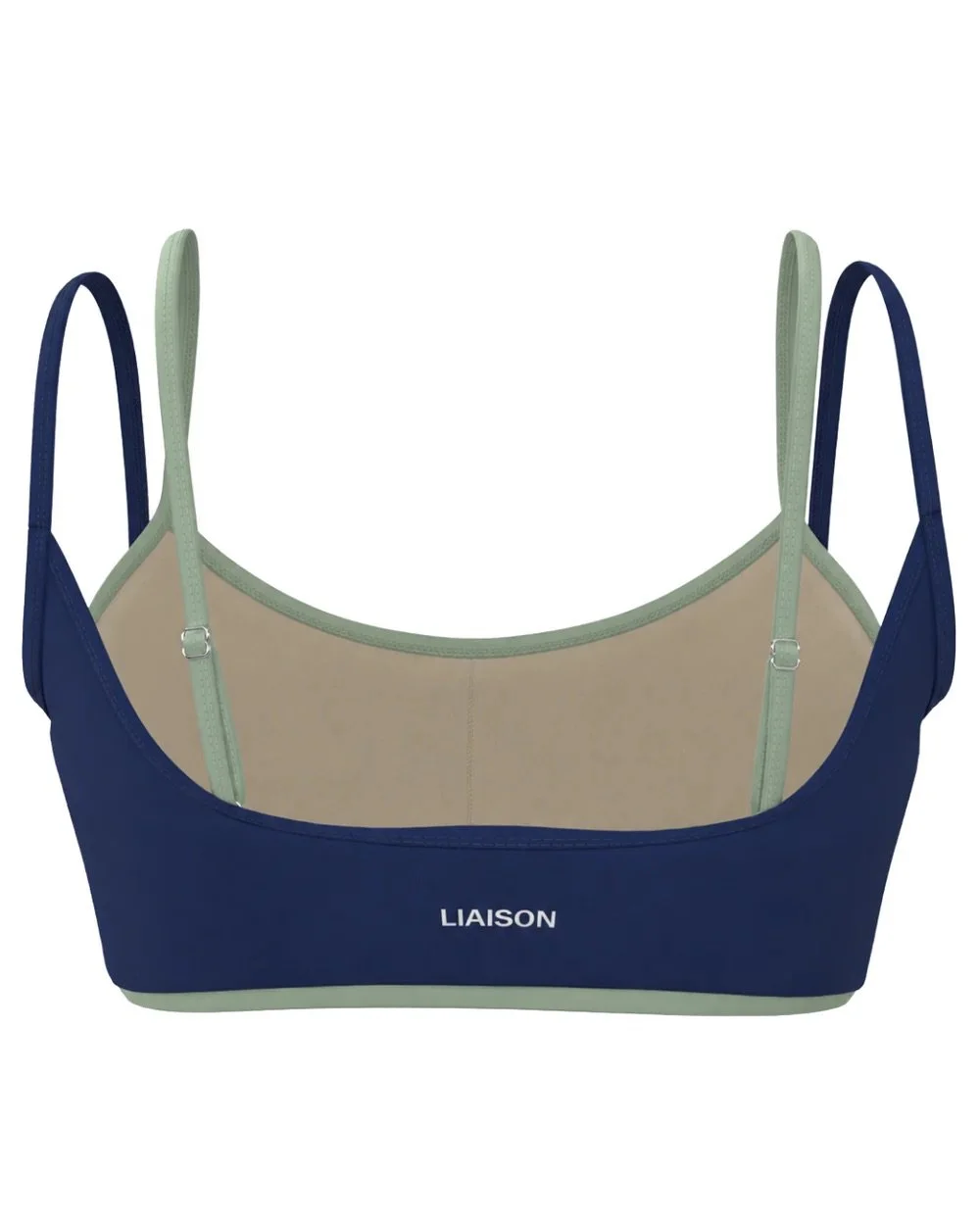 Double Layer Scoop Bra - Cypress &amp; Mint
