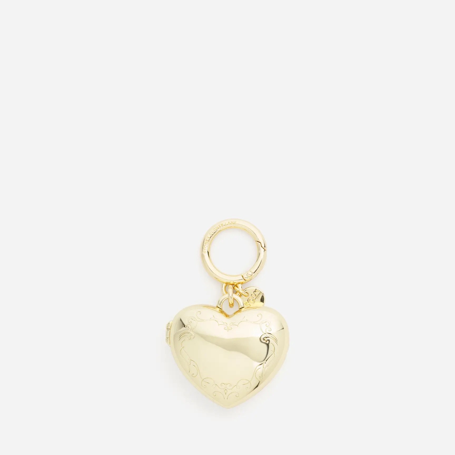 Heart Locket Bag Charm