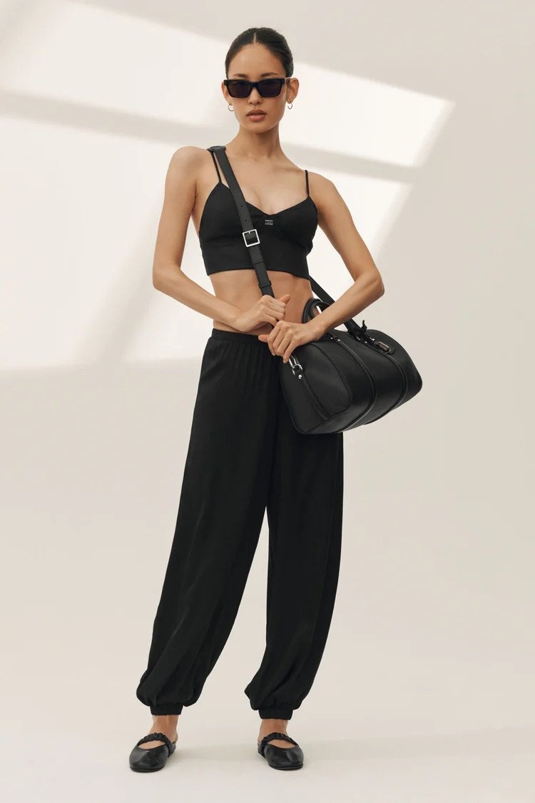 Silk Blend High-Waist Radiance Pant