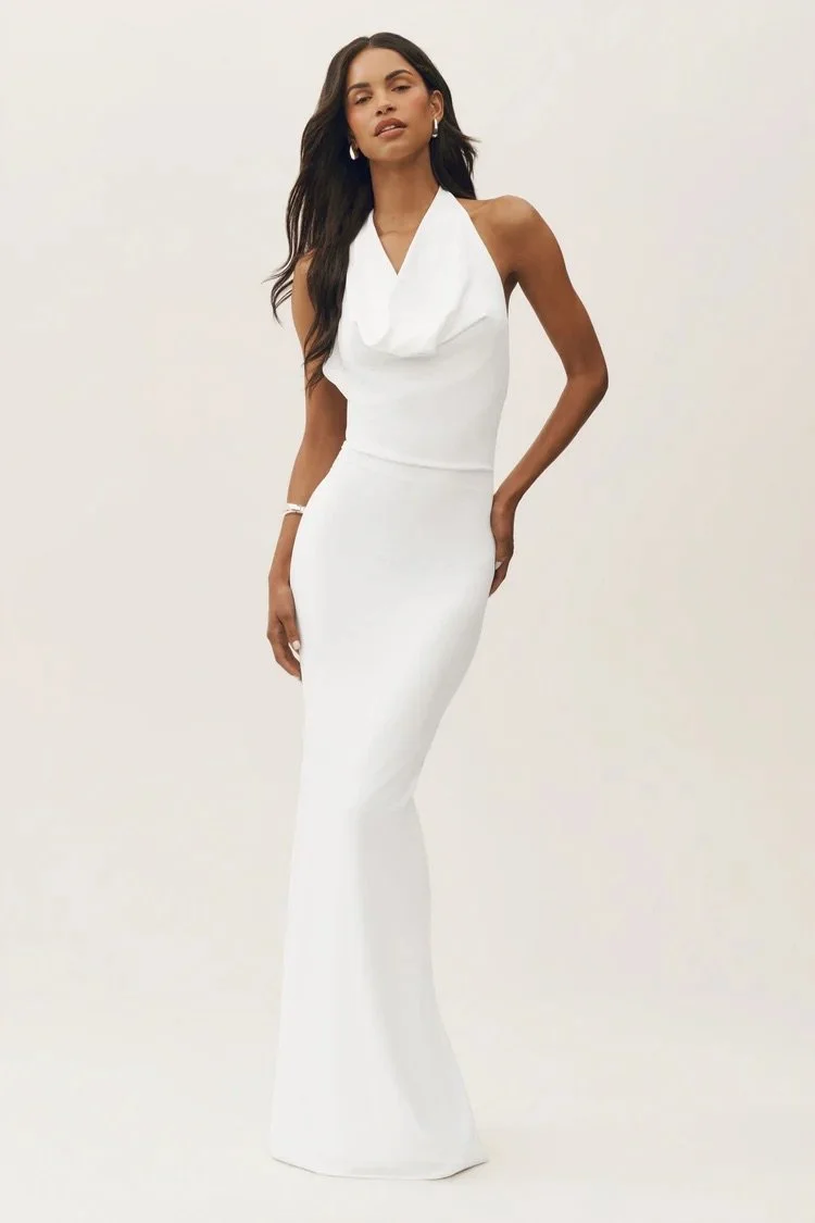 Summer Soiree Halter Maxi Dress