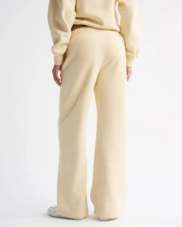 High Rise Sunday Wide Leg Sweatpant